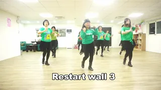 I Lose Control line dance ( Choreographer by Irene Deng , TW ) (Dance & walkthrough)