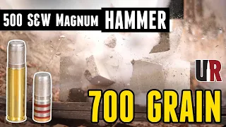 Most EXTREME Handgun Bullet: 500 S&W Magnum 700gr HAMMER!