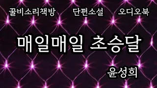 (오디오북)   매일매일 초승달/ 윤성희 /한국 단편소설 /2010 34회 이상문학상 우수상 수상작