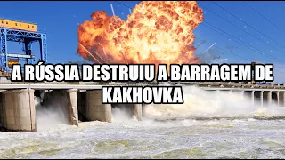 Кто разрушил Каховскую плотину? "Россия сделала это" - субтитры (португальский, английский, русский)