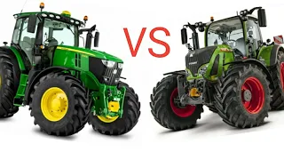 Fendt 724 Vario vs John Deere 6215r!!