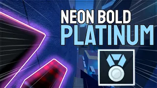 How To Get Neon Bold *PLATINUM* | Parkour Reborn | Roblox