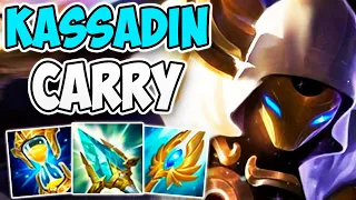 CHALLENGER KASSADIN CARRIES WITH THE ROD OF AGES BUILD! | CHALLENGER KASSADIN MID GAMEPLAY | 12.22