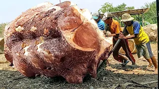 Sultan Benjol tamarind wood worth 80 million!! sawed antiq table material I Sawmill