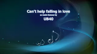 UB40 - Can't help falling in love /KARAOKE/