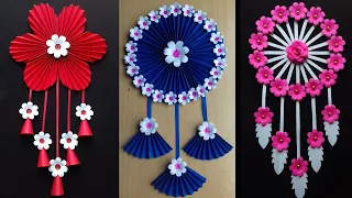 3 Beautiful And Easy Wall Decor Ideas | Paper Flower Wall Decor Ideas | Paper Crafts