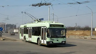 Поездка в троллейбусе БКМ-321,№3482,марш.53