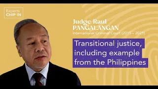 Transitional justice, including example from the Philippines