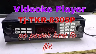 How to fix Videoke player model TJ TKR-305P #ger tech ph