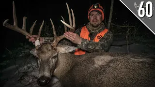 BIG PUBLIC LAND BUCK DOWN! (Muzzleloader Deer Hunting From a Tree Saddle)