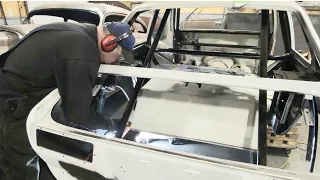 More custom floor pan work with some cool tricks