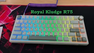 Royal kludge R75 и кейкапы Matcha xda pbt keycaps обзор крутая клавиатура за свои деньги