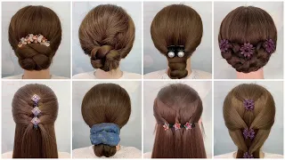 Elegant Hair Styling with Decorative Clips