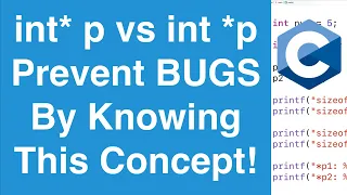 int *p vs int* p Pointer Declarations | C Programming Tutorial