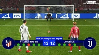 PES 2019 | Atletico Madrid vs Juventus | UEFA Champions League (UCL) | Penalty Shootout | Gameplay