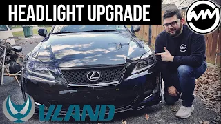 VLAND LED Headlights for my 2007 Lexus IS 350!