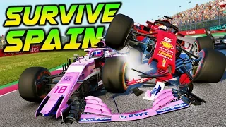 SURVIVE THE 2019 SPANISH GRAND PRIX - Extreme Damage F1 Game 2019 Mod