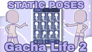 All Gacha Club Standing Static Poses in Gacha Life 2 | Amethyst