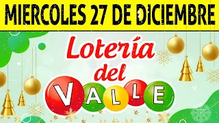 Resultados Lotería del VALLE del Miércoles 27 de Diciembre de 2023  PREMIO MAYOR 😱💰🚨