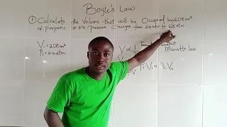 2023 Jamb Class on Boyle's Law Calculations in Chemistry