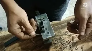 homemade wire bender for fishing lure and jewellery