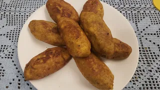 plátanos 🍌rellenos de frijoles y queso receta económica