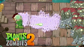 PvZ 2 50 Plants - Every Plants Max Level Boosted Pea Vine Vs 100 Gargantuar Pirate Zombies