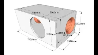 Короб на трубе под DL Audio Gryphon Lite 12 Vented box for 12" subwoofer