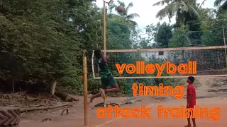 volleyball timing attack training