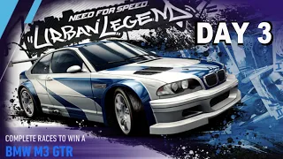 Need For Speed No Limits | BMW M3 GTR ( Day 3 - Urban Legend )