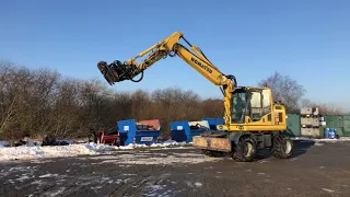 Köp Hjulgrävmaskin Komatsu PW148 - 10 med tiltrotator på Klaravik