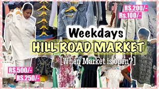 बांद्रा हिल रोड - Bandra Hill Road  |**WEEKDAYS market** | Mumbai street shopping