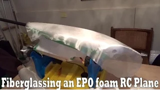 Fiberglassing a EPO foam RC plane