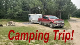 DIY Cargo Trailer Camper:  Camping Trip Highlights, Campsite Setup, and Upgrade Talk!