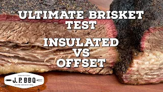 Ultimate Smoked BBQ Brisket Test between the Lone Star Grillz Offset and Insulated Vertical Smoker