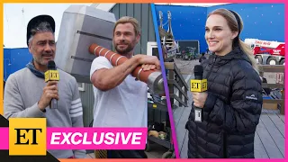 Thor: Love & Thunder SET TOUR w/ Chris Hemsworth, Natalie Portman, & Taika Waititi