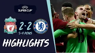 Super Cup Highlights | Penalty-hero Adrian secures Reds' win in Istanbul | Liverpool vs Chelsea