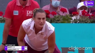 WTA ash barty VS aryna sabalenka 2021 madrid final match highlights SONG #wta #final #tennis #