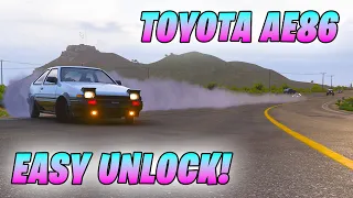 How To Unlock The TOYOTA TRUENO AE86 EASY Forza Horizon 5 Japanese Automotive Update #forzahorizon5