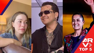 Top 5: México elige a su primera mujer presidente, Christian Nodal en vivo, Chiquis sufre pérdida