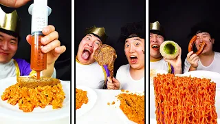 The King and the Beggar's Fun Spicy Food Prank || Funny Mukbang ASMR || TikTok Video - HUBA