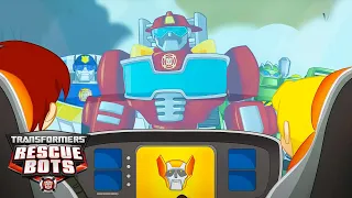 Rescuing Chase! | Transformers: Rescue Bots | Cartoons for Kids | Transformers Junior