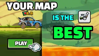 10 EASY TO IMPOSSIBLE CHALLENGES 🤔 TRYING YOUR MAPS | Hill Climb Racing 2