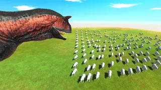 Dinosaurs Hunt Polar Bears in the Holes - Animal Revolt Battle Simulator