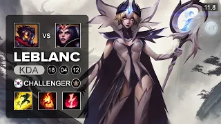 LeBlanc Mid vs Viktor - KR Challenger Patch 11.8