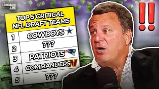 Michael Lombardi's Top 5 Teams with the MOST CRITICAL NFL Draft