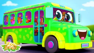 Wheels On The Bus, Vehicle Cartoon and Nursery Rhymes for Kids