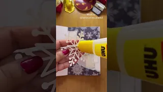 ASMR Scrapbook - Winter /Christmas theme #decoratingspreads #asmrnotalking #creativejournaling