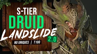 Diablo 4 - S-TIER Best Druid Build | Landslide 2.0 / Subterranean | T100 Nightmare Dungeons