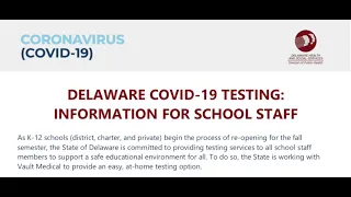 COVID-19 Testing for School Staff